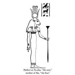 Dibujo para colorear: Mitología egipcia (Dioses y diosas) #111150 - Dibujos para Colorear e Imprimir Gratis