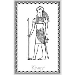 Dibujo para colorear: Mitología egipcia (Dioses y diosas) #111153 - Dibujos para Colorear e Imprimir Gratis