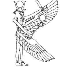 Dibujo para colorear: Mitología egipcia (Dioses y diosas) #111175 - Dibujos para Colorear e Imprimir Gratis