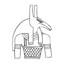 Dibujo para colorear: Mitología egipcia (Dioses y diosas) #111178 - Dibujos para Colorear e Imprimir Gratis