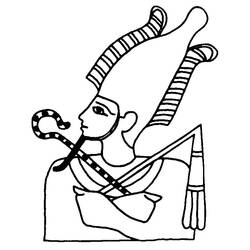 Dibujo para colorear: Mitología egipcia (Dioses y diosas) #111183 - Dibujos para Colorear e Imprimir Gratis
