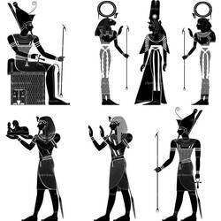 Dibujo para colorear: Mitología egipcia (Dioses y diosas) #111185 - Dibujos para Colorear e Imprimir Gratis