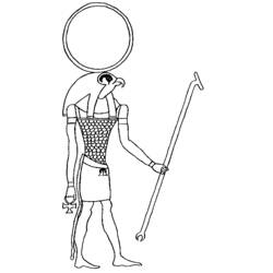 Dibujo para colorear: Mitología egipcia (Dioses y diosas) #111206 - Dibujos para Colorear e Imprimir Gratis