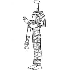Dibujo para colorear: Mitología egipcia (Dioses y diosas) #111229 - Dibujos para Colorear e Imprimir Gratis