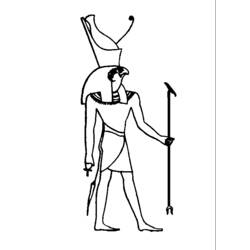 Dibujo para colorear: Mitología egipcia (Dioses y diosas) #111234 - Dibujos para Colorear e Imprimir Gratis