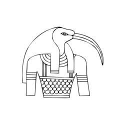 Dibujo para colorear: Mitología egipcia (Dioses y diosas) #111250 - Dibujos para Colorear e Imprimir Gratis