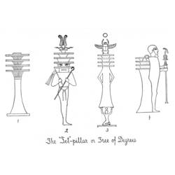 Dibujo para colorear: Mitología egipcia (Dioses y diosas) #111257 - Dibujos para Colorear e Imprimir Gratis