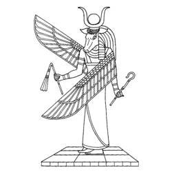 Dibujo para colorear: Mitología egipcia (Dioses y diosas) #111304 - Dibujos para Colorear e Imprimir Gratis