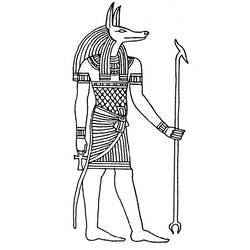 Dibujo para colorear: Mitología egipcia (Dioses y diosas) #111329 - Dibujos para Colorear e Imprimir Gratis