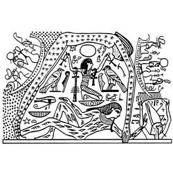 Dibujo para colorear: Mitología egipcia (Dioses y diosas) #111378 - Dibujos para Colorear e Imprimir Gratis