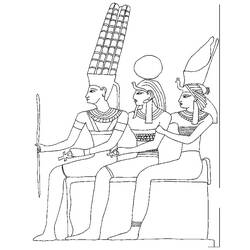 Dibujo para colorear: Mitología egipcia (Dioses y diosas) #111463 - Dibujos para Colorear e Imprimir Gratis