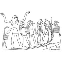 Dibujo para colorear: Mitología egipcia (Dioses y diosas) #111495 - Dibujos para Colorear e Imprimir Gratis