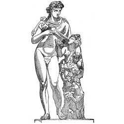 Dibujo para colorear: Mitología griega (Dioses y diosas) #109645 - Dibujos para Colorear e Imprimir Gratis