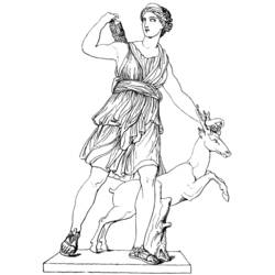 Dibujo para colorear: Mitología griega (Dioses y diosas) #109858 - Dibujos para Colorear e Imprimir Gratis