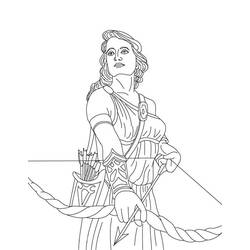 Dibujo para colorear: Mitología griega (Dioses y diosas) #109888 - Dibujos para Colorear e Imprimir Gratis