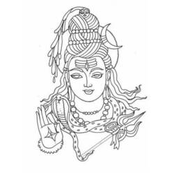 Dibujo para colorear: Mitología hindú (Dioses y diosas) #109217 - Dibujos para Colorear e Imprimir Gratis