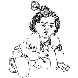Dibujo para colorear: Mitología hindú (Dioses y diosas) #109294 - Dibujos para Colorear e Imprimir Gratis
