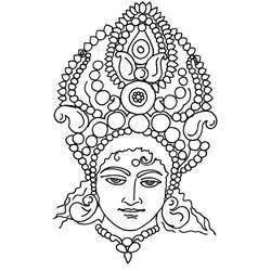 Dibujo para colorear: Mitología hindú (Dioses y diosas) #109325 - Dibujos para Colorear e Imprimir Gratis