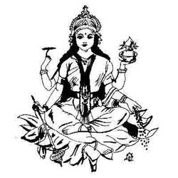 Dibujo para colorear: Mitología hindú (Dioses y diosas) #109350 - Dibujos para Colorear e Imprimir Gratis