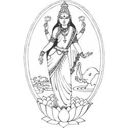 Dibujo para colorear: Mitología hindú (Dioses y diosas) #109359 - Dibujos para Colorear e Imprimir Gratis