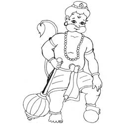 Dibujo para colorear: Mitología hindú (Dioses y diosas) #109361 - Dibujos para Colorear e Imprimir Gratis