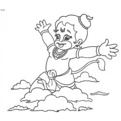 Dibujo para colorear: Mitología hindú (Dioses y diosas) #109367 - Dibujos para Colorear e Imprimir Gratis