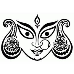Dibujo para colorear: Mitología hindú (Dioses y diosas) #109447 - Dibujos para Colorear e Imprimir Gratis