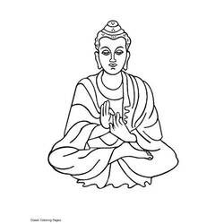 Dibujo para colorear: Mitología hindú: Buda (Dioses y diosas) #89506 - Dibujos para Colorear e Imprimir Gratis