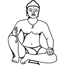Dibujo para colorear: Mitología hindú: Buda (Dioses y diosas) #89507 - Dibujos para Colorear e Imprimir Gratis