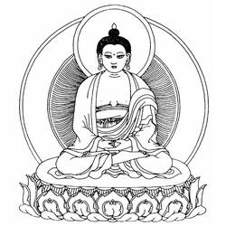 Dibujo para colorear: Mitología hindú: Buda (Dioses y diosas) #89525 - Dibujos para Colorear e Imprimir Gratis