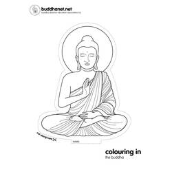 Dibujo para colorear: Mitología hindú: Buda (Dioses y diosas) #89532 - Dibujos para Colorear e Imprimir Gratis