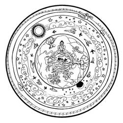 Dibujo para colorear: Mitología hindú: Buda (Dioses y diosas) #89539 - Dibujos para Colorear e Imprimir Gratis