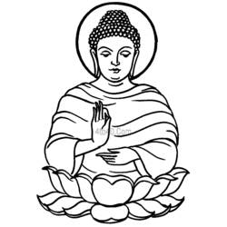Dibujo para colorear: Mitología hindú: Buda (Dioses y diosas) #89543 - Dibujos para Colorear e Imprimir Gratis