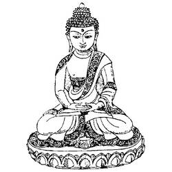 Dibujo para colorear: Mitología hindú: Buda (Dioses y diosas) #89549 - Dibujos para Colorear e Imprimir Gratis
