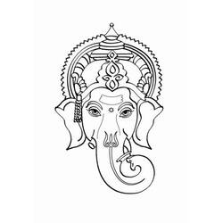Dibujo para colorear: Mitología hindú: Ganesh (Dioses y diosas) #96920 - Dibujos para Colorear e Imprimir Gratis