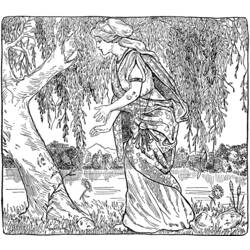 Dibujo para colorear: Mitología nórdica (Dioses y diosas) #110481 - Dibujos para Colorear e Imprimir Gratis