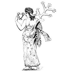 Dibujo para colorear: Mitología romana (Dioses y diosas) #110030 - Dibujos para Colorear e Imprimir Gratis