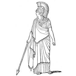 Dibujo para colorear: Mitología romana (Dioses y diosas) #110031 - Dibujos para Colorear e Imprimir Gratis