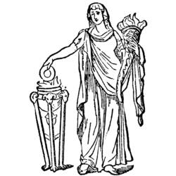 Dibujo para colorear: Mitología romana (Dioses y diosas) #110074 - Dibujos para Colorear e Imprimir Gratis