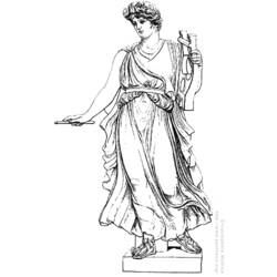 Dibujo para colorear: Mitología romana (Dioses y diosas) #110115 - Dibujos para Colorear e Imprimir Gratis