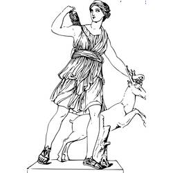 Dibujo para colorear: Mitología romana (Dioses y diosas) #110135 - Dibujos para Colorear e Imprimir Gratis