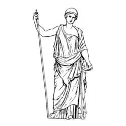 Dibujo para colorear: Mitología romana (Dioses y diosas) #110164 - Dibujos para Colorear e Imprimir Gratis