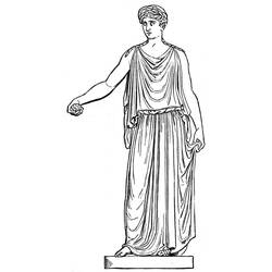 Dibujo para colorear: Mitología romana (Dioses y diosas) #110170 - Dibujos para Colorear e Imprimir Gratis