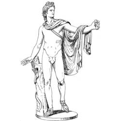 Dibujo para colorear: Mitología romana (Dioses y diosas) #110188 - Dibujos para Colorear e Imprimir Gratis