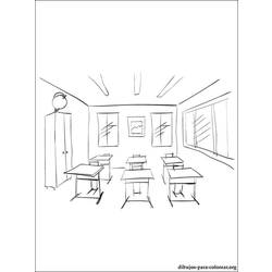 Dibujo para colorear: Aula (Edificios y Arquitectura) #67970 - Dibujos para Colorear e Imprimir Gratis