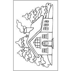 Dibujo para colorear: Cabaña (Edificios y Arquitectura) #169940 - Dibujos para Colorear e Imprimir Gratis