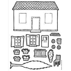Dibujo para colorear: Cabaña (Edificios y Arquitectura) #169951 - Dibujos para Colorear e Imprimir Gratis