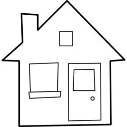 Dibujo para colorear: Casa (Edificios y Arquitectura) #64630 - Dibujos para Colorear e Imprimir Gratis