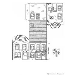 Dibujo para colorear: Casa (Edificios y Arquitectura) #64714 - Dibujos para Colorear e Imprimir Gratis