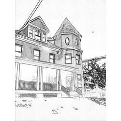 Dibujo para colorear: Casa (Edificios y Arquitectura) #66456 - Dibujos para Colorear e Imprimir Gratis